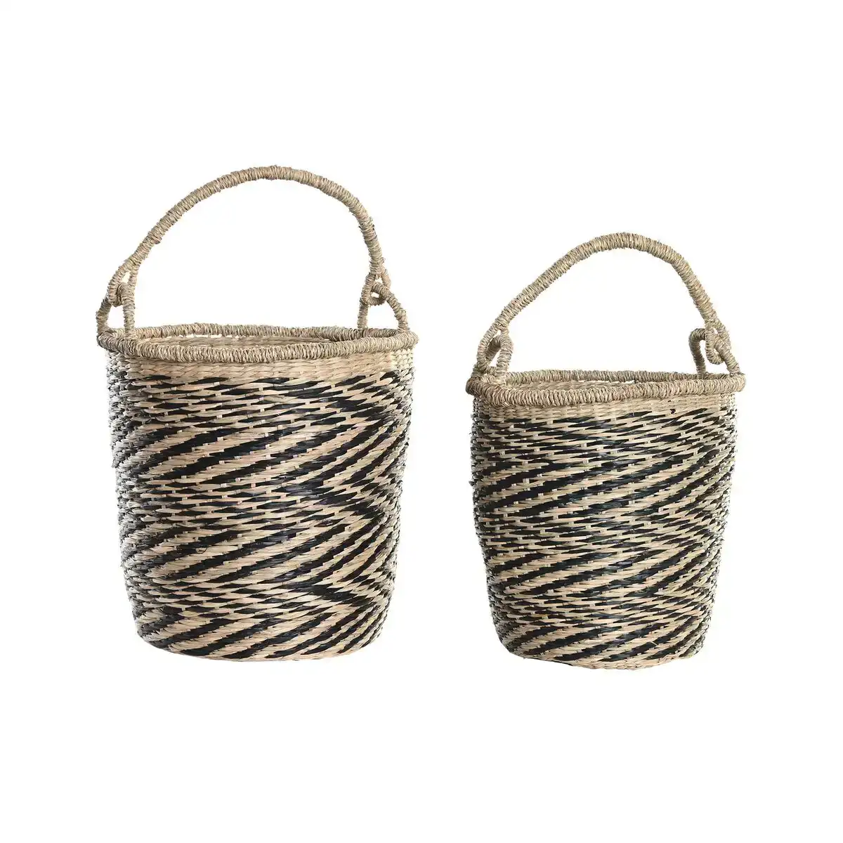 Ensemble de paniers dkd home decor colonial 35 x 35 x 36 cm_8086. DIAYTAR COTE D'IVOIRE - Où Choisir Devient une Expérience Personnalisée. Explorez notre boutique en ligne pour découvrir des produits qui s'adaptent à votre style et à votre essence.