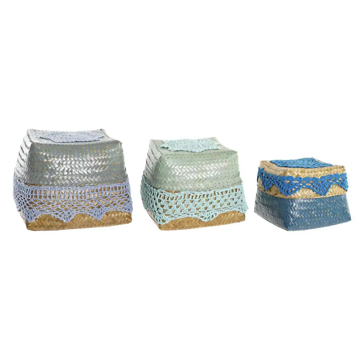 Ensemble de paniers dkd home decor cotton bamboo 22 x 27 x 27 cm_4927. DIAYTAR COTE D'IVOIRE - Là où Chaque Produit a son Histoire. Découvrez notre gamme de produits, chacun portant en lui le récit de l'artisanat et de la passion, pour vous offrir une expérience de shopping authentique.