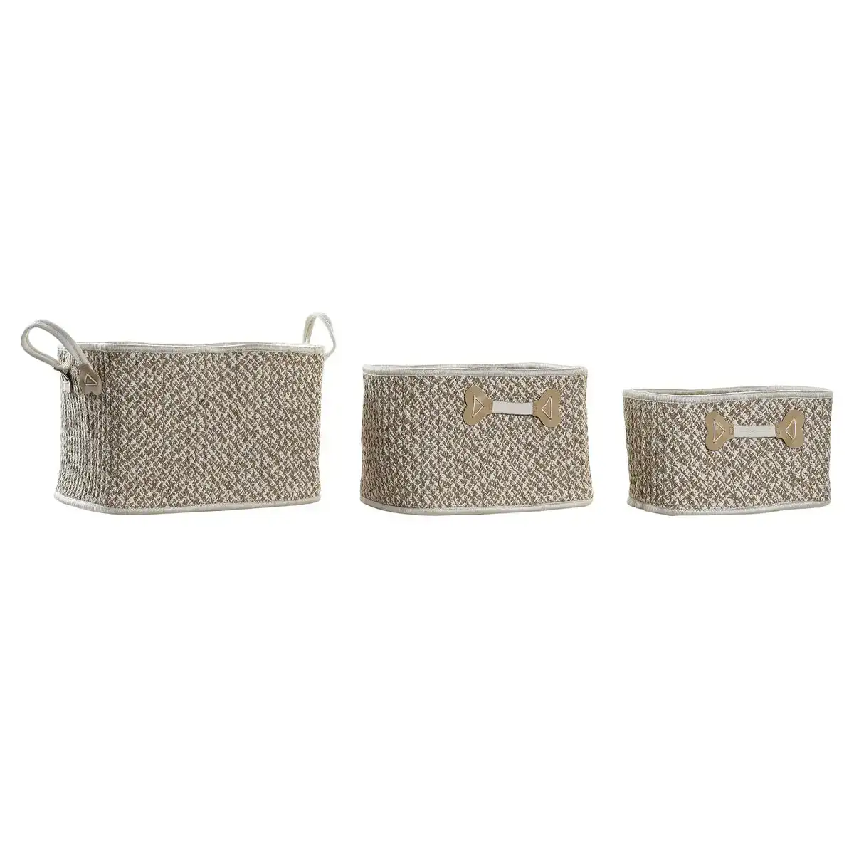 Ensemble de paniers dkd home decor cotton jute 41 x 31 x 27 cm_1858. Bienvenue sur DIAYTAR COTE D'IVOIRE - Où le Shopping est une Affaire Personnelle. Découvrez notre sélection et choisissez des produits qui reflètent votre unicité et votre individualité.