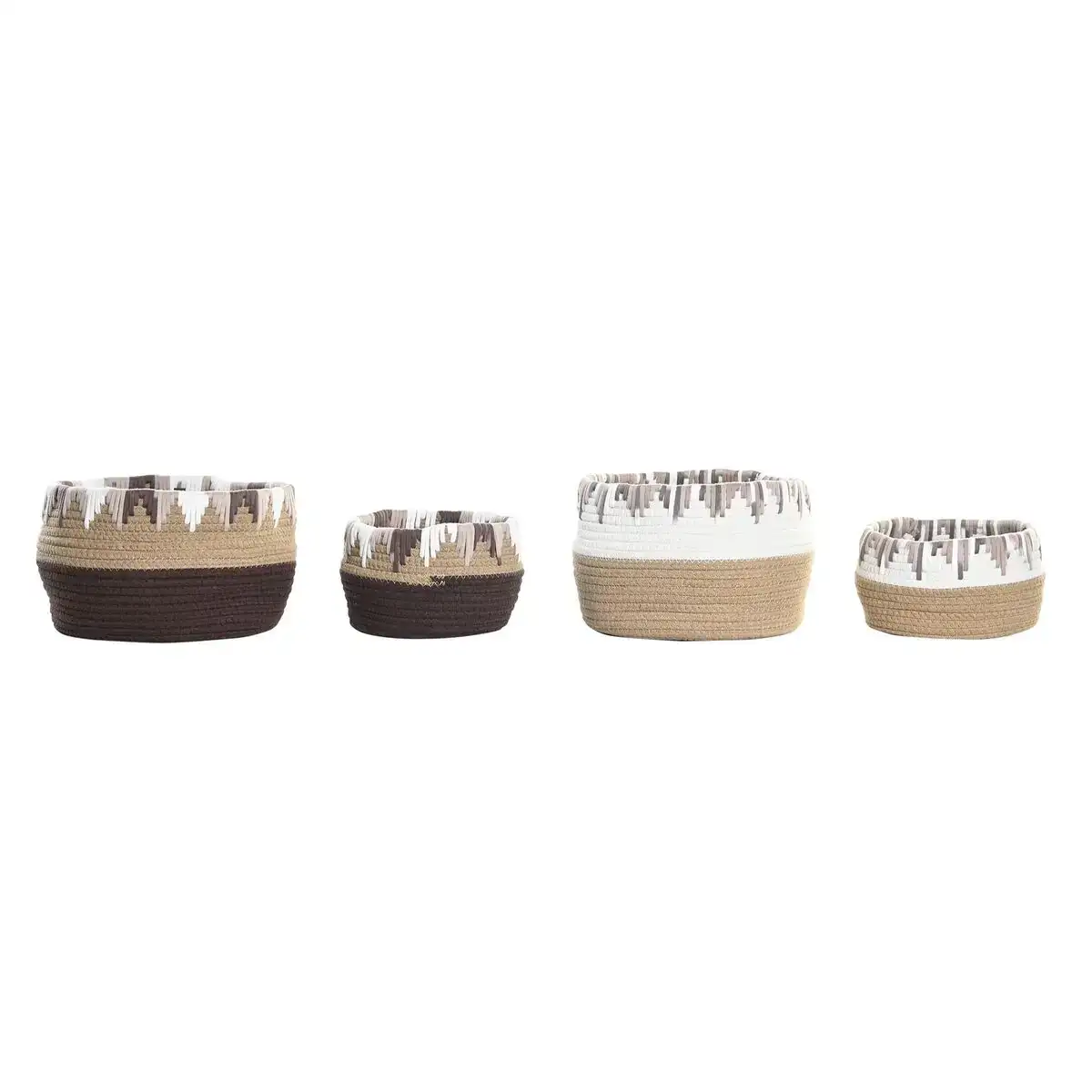 Ensemble de paniers dkd home decor fibre naturelle 27 x 27 x 17 cm boho 2 unite s_4493. DIAYTAR COTE D'IVOIRE - Là où la Qualité est Non Négociable. Parcourez notre boutique en ligne pour découvrir des produits qui incarnent le raffinement et l'excellence du Côte d'Ivoire.