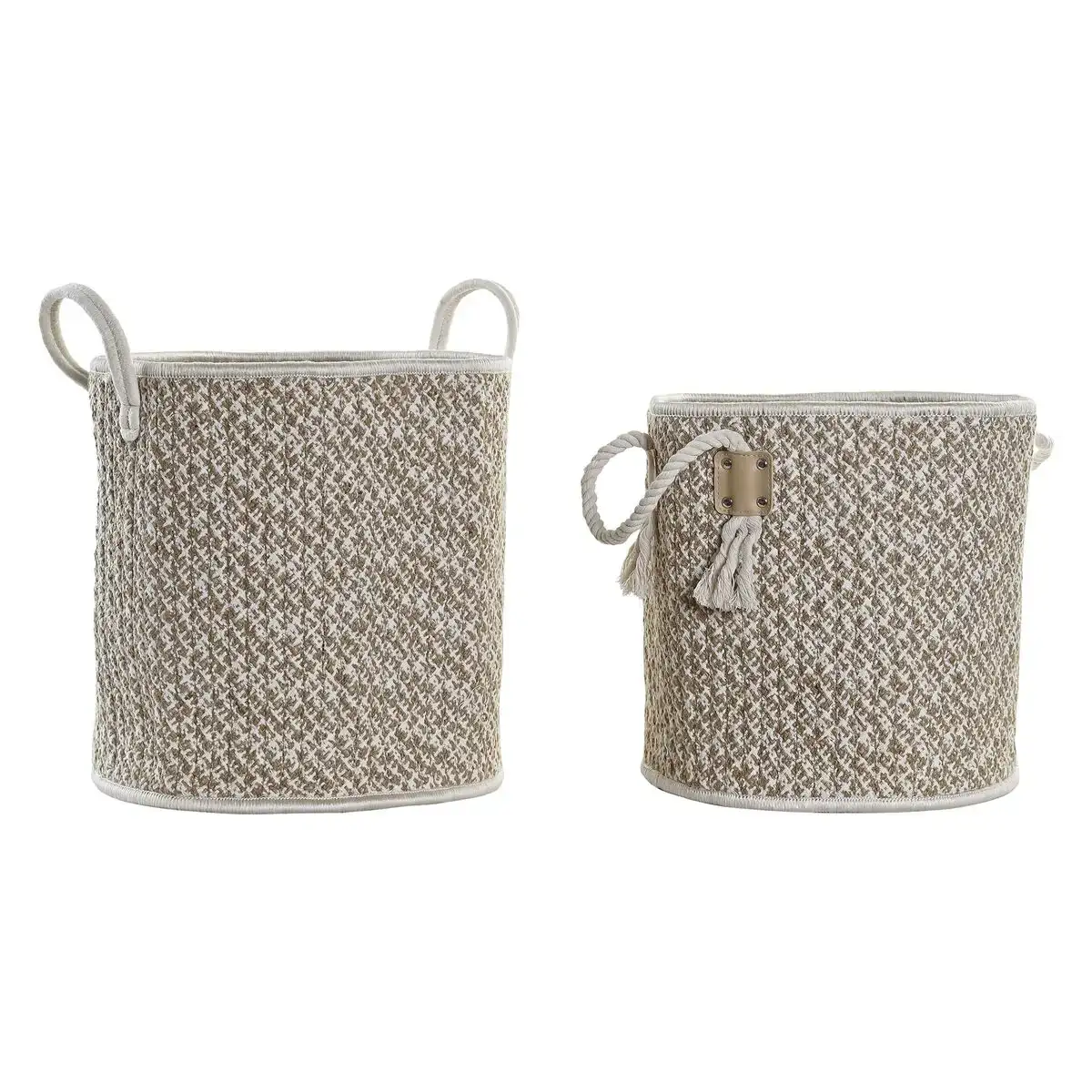 Ensemble de paniers dkd home decor jute 35 x 35 x 36 cm boho_5532. DIAYTAR COTE D'IVOIRE - Là où le Chic Rencontre la Tradition. Naviguez à travers notre catalogue et choisissez des produits qui équilibrent l'élégance intemporelle et l'innovation moderne.