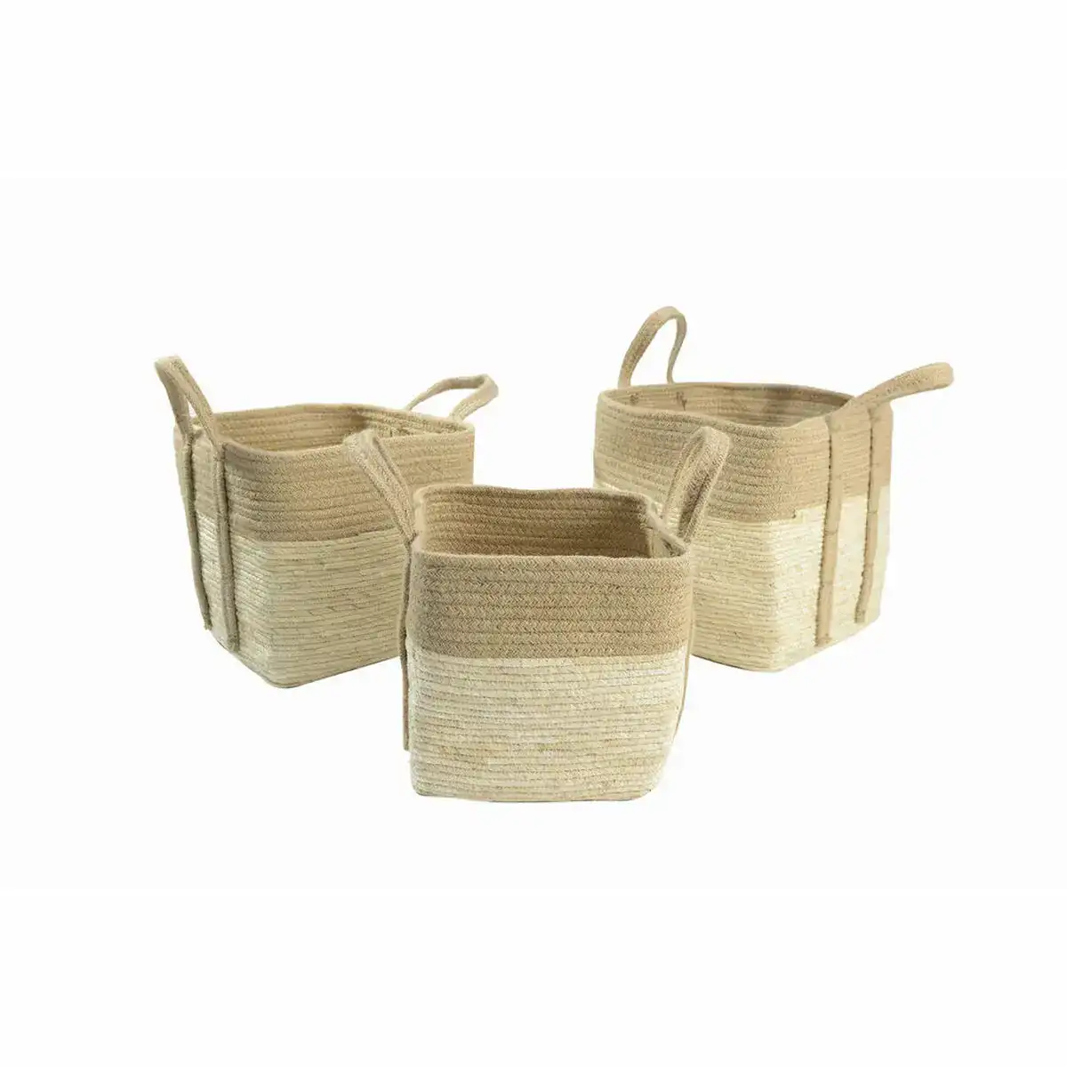 Ensemble de paniers dkd home decor jute fiber cottage 3 pcs 35 x 35 x 35 cm_1023. Bienvenue chez DIAYTAR COTE D'IVOIRE - Où l'Authenticité Rencontre l'Accessibilité. Explorez notre sélection abordable et découvrez des articles qui incarnent l'essence du Côte d'Ivoire.