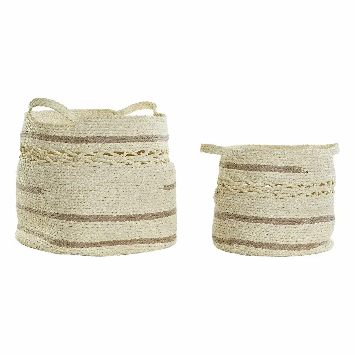 Ensemble de paniers dkd home decor natural fiber 2 pcs 40 x 40 x 34 cm_5446. DIAYTAR COTE D'IVOIRE - L'Art de Vivre en Couleurs et en Styles. Parcourez notre sélection et trouvez des articles qui reflètent votre personnalité et votre goût pour la vie.