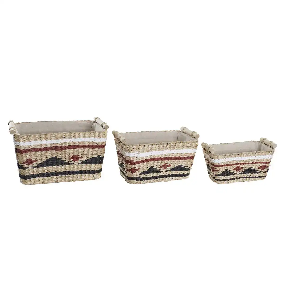 Ensemble de paniers dkd home decor polyester colonial fiber 39 x 27 x 24 cm_4371. DIAYTAR COTE D'IVOIRE - Votre Destination de Shopping Authentique au Côte d'Ivoire. Plongez dans notre boutique en ligne pour découvrir des produits qui célèbrent la riche culture et l'artisanat du pays.