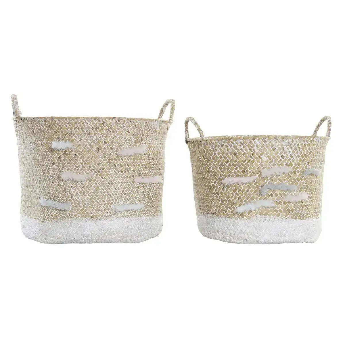 Ensemble de paniers dkd home decor polyester fibre naturelle 33 x 33 x 24 cm_4181. DIAYTAR COTE D'IVOIRE - Votre Destination pour un Shopping Éclairé. Parcourez notre boutique en ligne pour découvrir des produits de qualité qui embelliront votre quotidien.