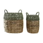 Ensemble de paniers dkd home decor rotin 33 x 33 x 40 cm_5717. DIAYTAR COTE D'IVOIRE - Votre Destination Shopping Éthique. Parcourez notre gamme et choisissez des articles qui respectent l'environnement et les communautés locales.