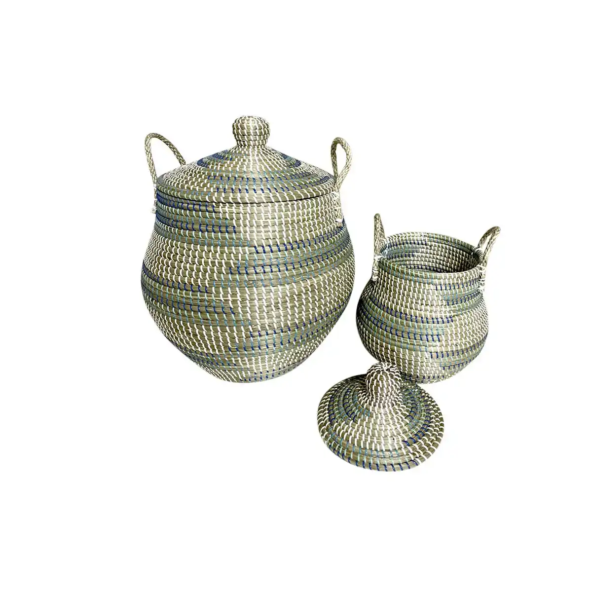 Ensemble de paniers dkd home decor tropical 46 x 46 x 56 cm_5314. DIAYTAR COTE D'IVOIRE - Là où Chaque Produit Est une Trouvaille. Explorez notre sélection minutieuse et découvrez des articles qui correspondent à votre style de vie et à vos aspirations.