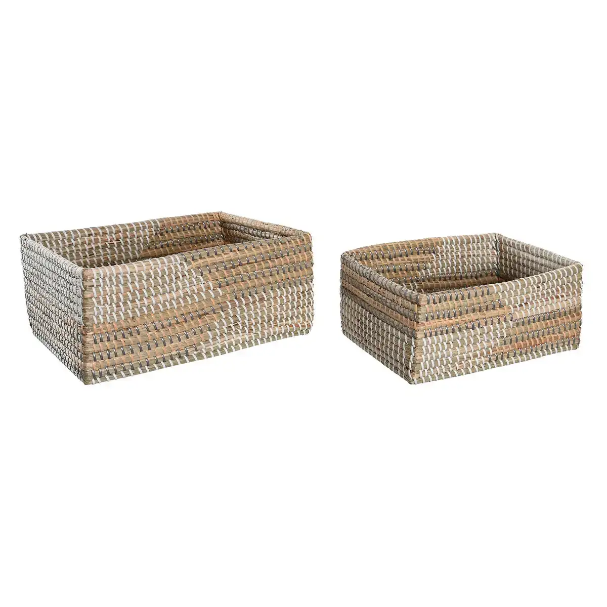 Ensemble de paniers dkd home decor tropical seagrass 38 x 28 x 16 cm_4825. Bienvenue chez DIAYTAR COTE D'IVOIRE - Où le Shopping Devient une Aventure. Découvrez notre collection diversifiée et explorez des produits qui reflètent la diversité du Côte d'Ivoire.