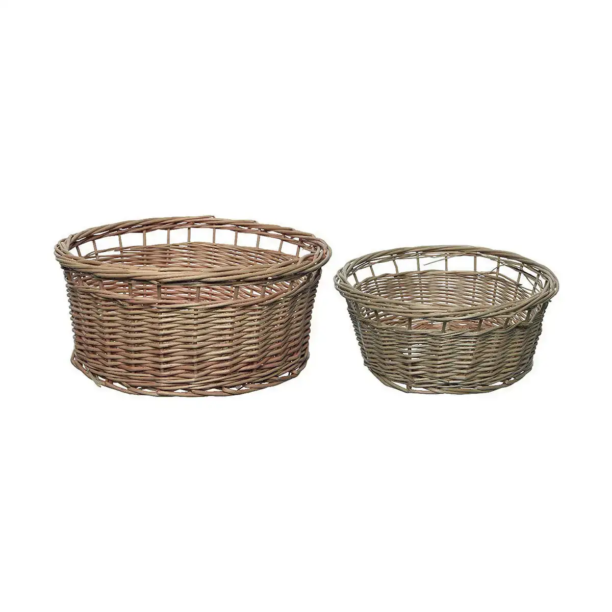 Ensemble de paniers en osier 2 pie ces_1057. DIAYTAR COTE D'IVOIRE - Votre Passage vers le Raffinement. Plongez dans notre univers de produits exquis et choisissez des articles qui ajoutent une touche de sophistication à votre vie.