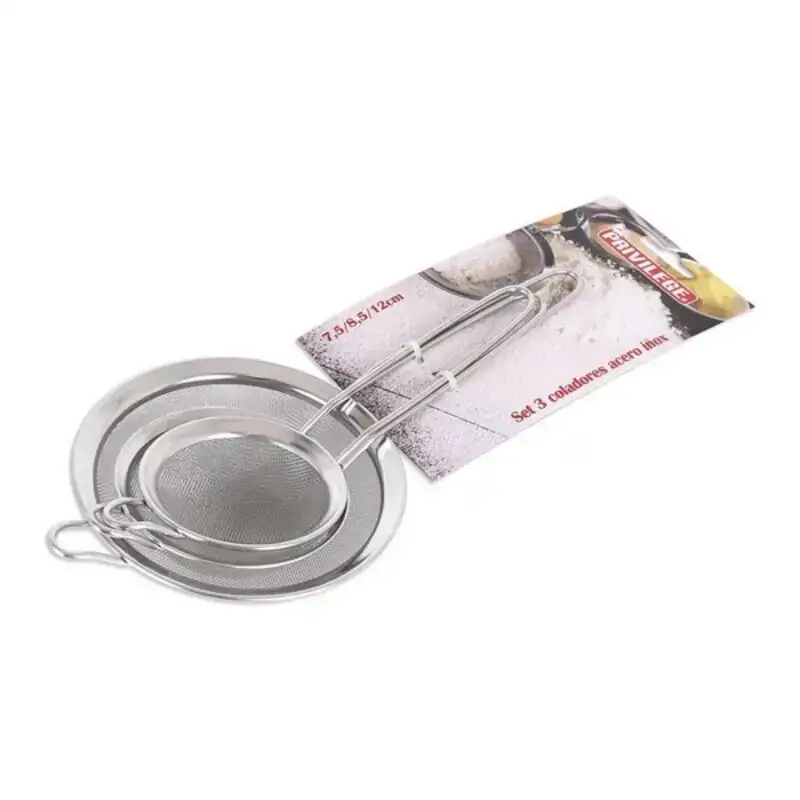 Ensemble de tamis privile ge inox 3 uds_7498. DIAYTAR COTE D'IVOIRE - Là où la Découverte est au Rendez-vous. Plongez dans notre catalogue et trouvez des articles qui éveilleront votre curiosité et élargiront vos horizons.