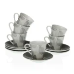 Ensemble de tasses avec soucoupes versa gardee sheets coffee porcelain 12 pie ces_6308. DIAYTAR COTE D'IVOIRE - Où Choisir Devient un Plaisir. Découvrez notre boutique en ligne et choisissez parmi une variété de produits qui satisferont tous vos besoins.