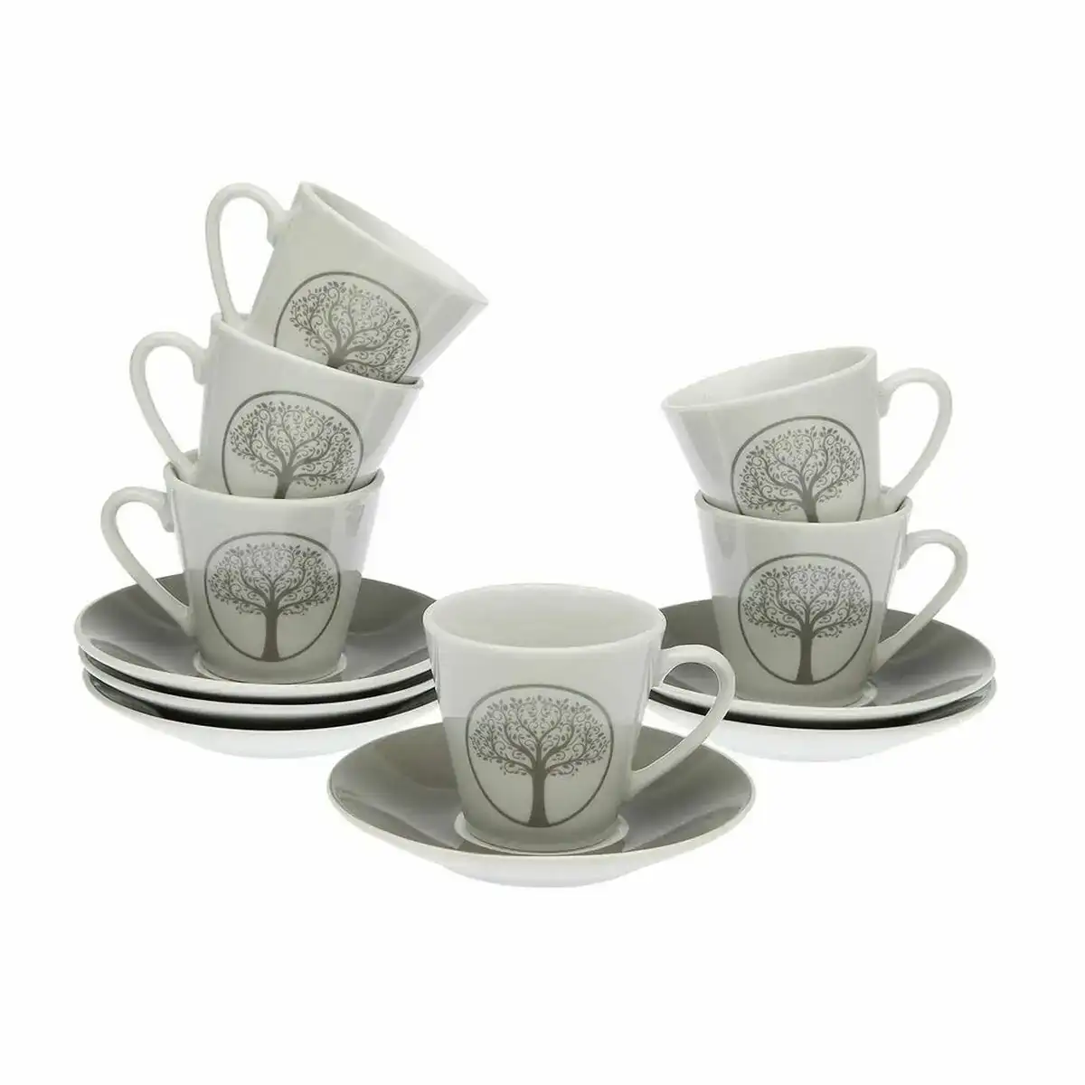 Ensemble de tasses avec soucoupes versa lively porcelain 12 pcs_3507. DIAYTAR COTE D'IVOIRE - Où la Tradition s'Harmonise avec le Moderne. Parcourez notre gamme diversifiée et choisissez des produits qui révèlent l'âme du Côte d'Ivoire.