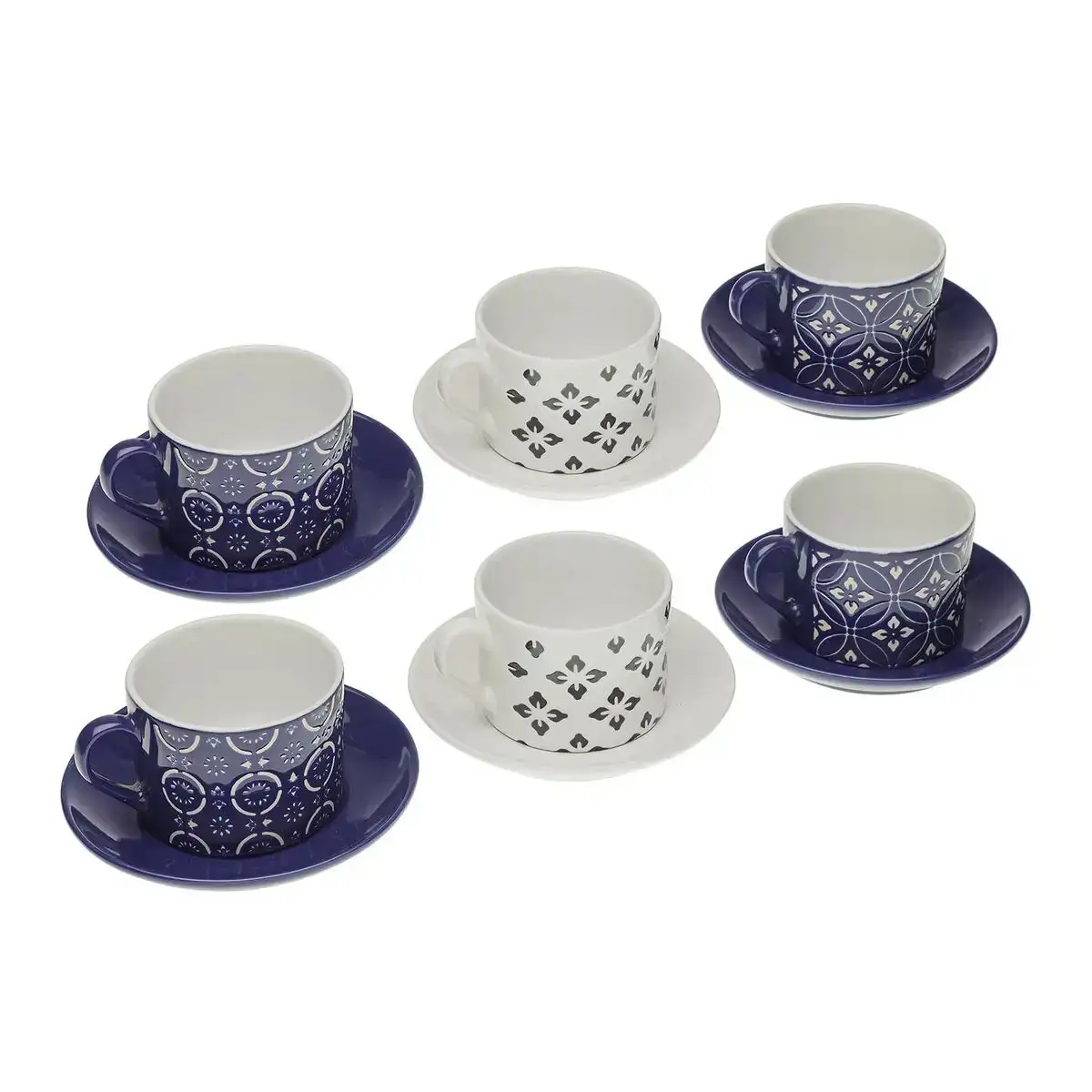 Ensemble de tasses avec soucoupes versa regina en ce ramique 8 6 x 6 4 x 9 2 cm 6 pie ces_2160. DIAYTAR COTE D'IVOIRE - Où Choisir est une Célébration de l'Artisanat Local. Découvrez notre boutique en ligne et choisissez des produits qui incarnent la passion des artisans sénégalais.