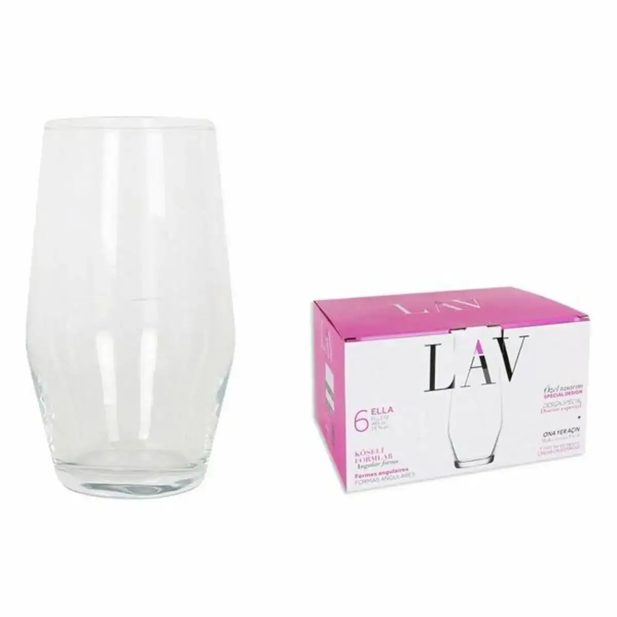 Ensemble de verres lav ella 6 uds 495 ml_1407. DIAYTAR COTE D'IVOIRE - Votre Destination Shopping de Confiance. Naviguez à travers notre boutique en ligne et profitez d'une sélection soigneusement choisie de produits qui répondent à toutes vos exigences.