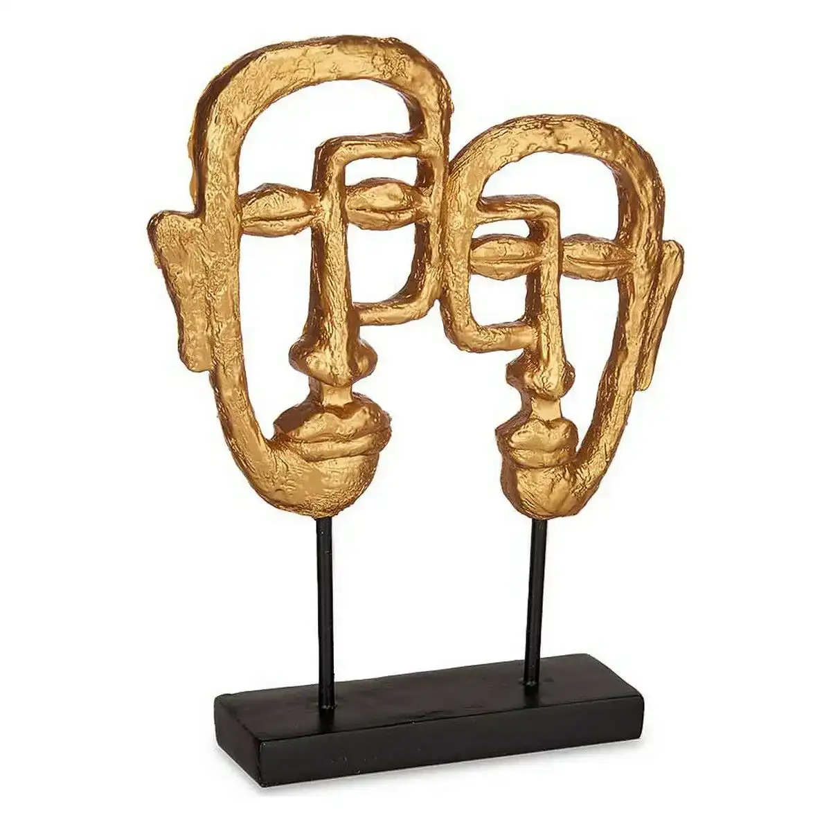 Figurine de corative 27 x 32 5 x 10 5 cm visage dore polyre sine_4070. DIAYTAR COTE D'IVOIRE - L'Art de Vivre le Shopping Inspiré. Parcourez notre catalogue et choisissez des produits qui reflètent votre passion pour la beauté et l'authenticité.