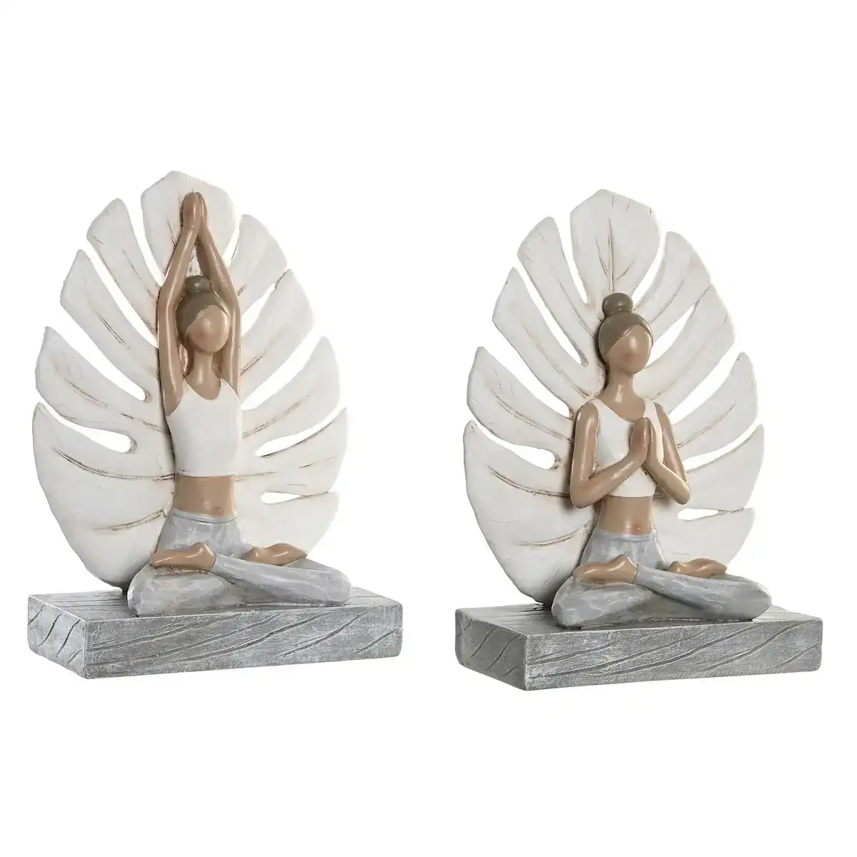 Figurine de corative dkd home decor 16 x 7 5 x 21 cm gris blanc yoga 2 unite s_6157. Bienvenue chez DIAYTAR COTE D'IVOIRE - Où Chaque Détail Fait la Différence. Découvrez notre sélection méticuleuse et choisissez des articles qui répondent à vos exigences.