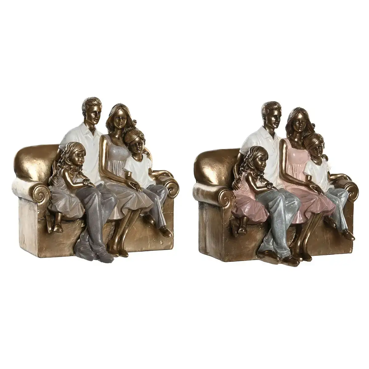 Figurine de corative dkd home decor 19 x 13 x 18 cm rose dore blanc 2 unite s_3303. DIAYTAR COTE D'IVOIRE - Là où Choisir est un Acte d'Amour pour la Culture Côte d'Ivoireaise. Explorez notre gamme et choisissez des produits qui célèbrent la richesse de notre patrimoine.