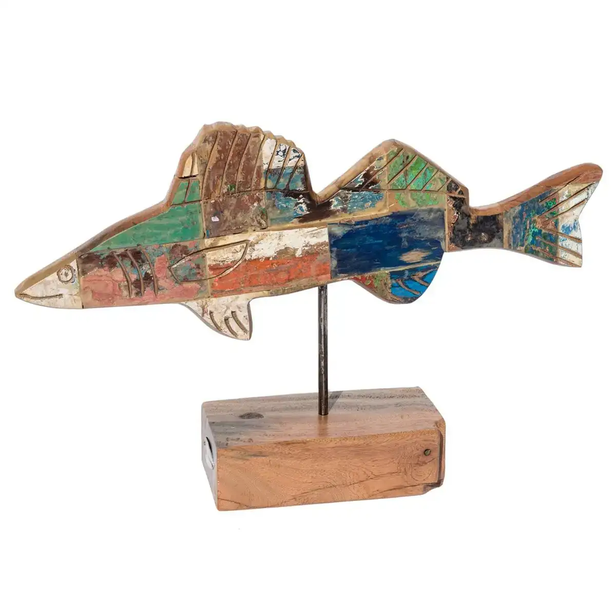 Figurine de corative poisson calypso 51 x 11 x 28 cm teck multicolore_4503. DIAYTAR COTE D'IVOIRE - L'Art du Shopping Distinctif. Naviguez à travers notre gamme soigneusement sélectionnée et choisissez des produits qui définissent votre mode de vie.