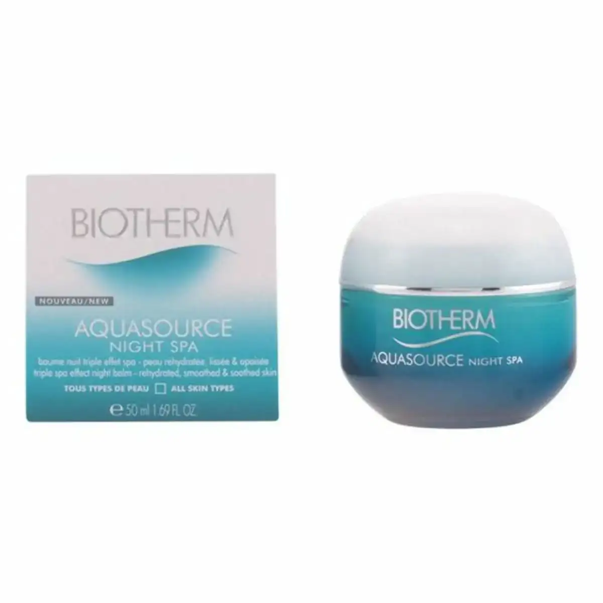 Gel Hydratant Aquasource Night Spa Biotherm (50 ml)