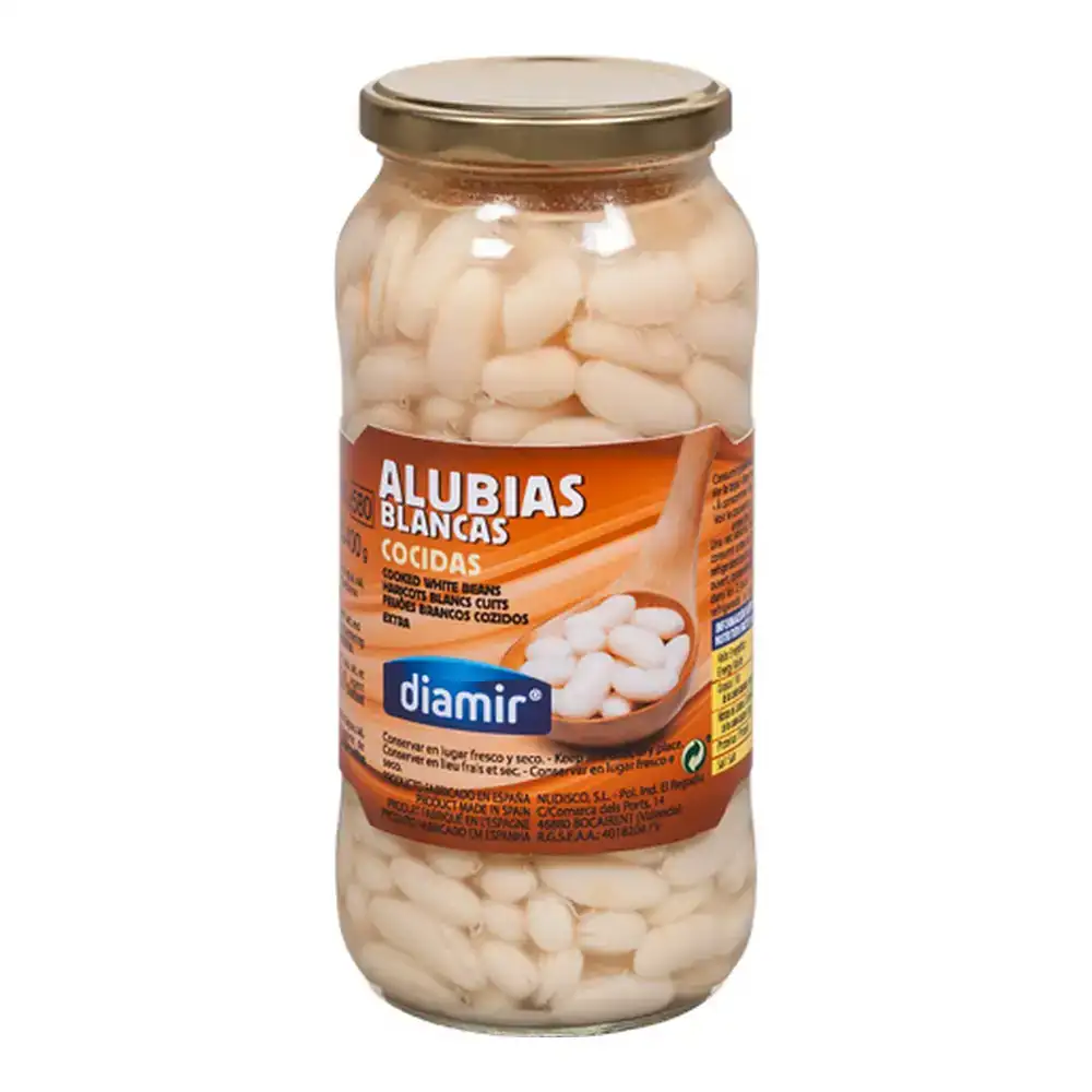 Haricots blancs cuits diamir 540 g_5376. DIAYTAR COTE D'IVOIRE - Là où Choisir est un Acte d'Amour pour le Côte d'Ivoire. Explorez notre gamme et choisissez des produits qui célèbrent la culture et l'artisanat du pays.