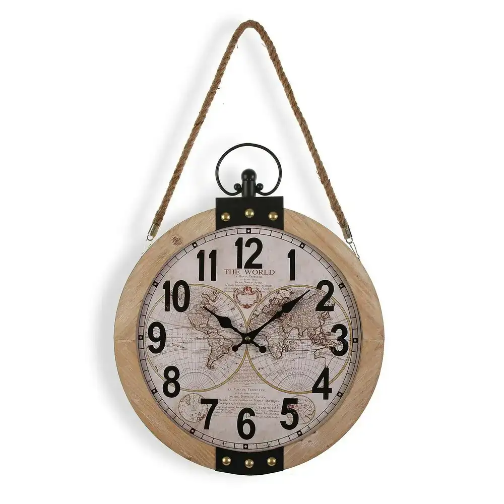 Horloge murale versa mapamundi 40 x 6 5 x 47 cm bois mdf_4321. DIAYTAR COTE D'IVOIRE - Votre Destination Shopping Exquise. Explorez notre boutique en ligne et découvrez des trésors qui ajoutent une touche de sophistication à votre style et à votre espace.