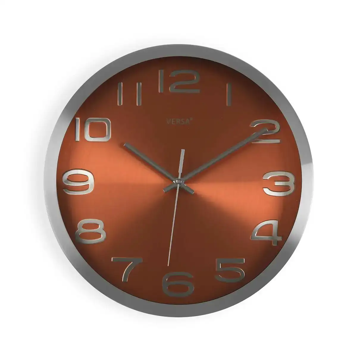 Horloge murale versa orange aluminium 4 x 30 x 30 cm_2134. DIAYTAR COTE D'IVOIRE - L'Art de Vivre le Shopping Éthique. Parcourez notre gamme et choisissez des produits qui reflètent notre engagement envers des pratiques durables.