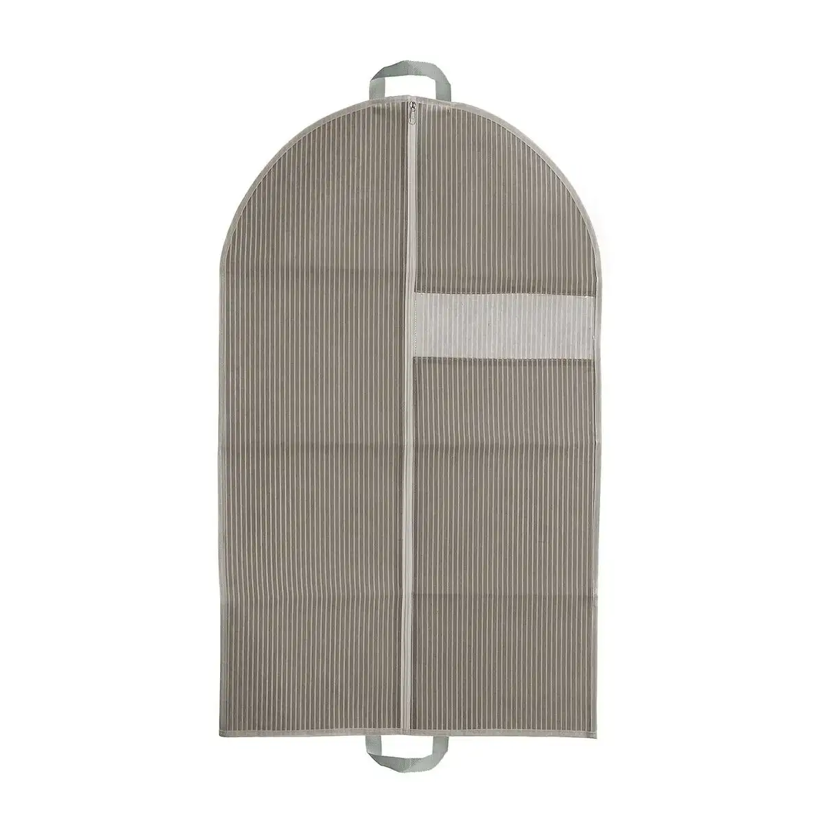 Housse de costume versa stripes beige 100 x 60 cm_4756. DIAYTAR COTE D'IVOIRE - Votre Plateforme pour un Shopping Inspiré. Explorez nos offres variées et découvrez des articles qui stimulent votre créativité et embellissent votre vie.