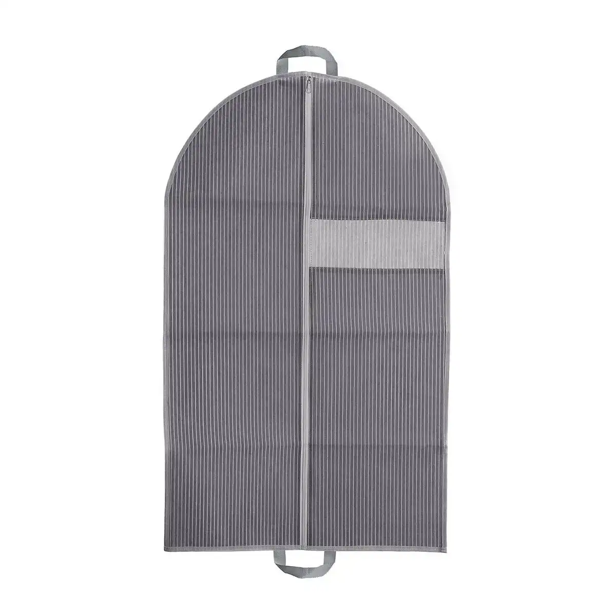 Housse de costume versa stripes gris 100 x 60 cm_1505. Bienvenue chez DIAYTAR COTE D'IVOIRE - Où Choisir Rime avec Découvrir. Plongez dans notre catalogue et trouvez des produits qui révèlent la diversité et la richesse culturelle du Côte d'Ivoire.