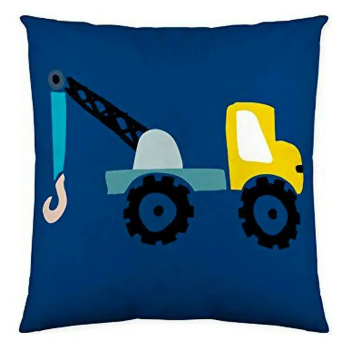 Housse de coussin costura construction 50 x 50 cm_3649. DIAYTAR COTE D'IVOIRE - Où Choisir est un Plaisir. Explorez notre boutique en ligne et choisissez parmi des produits de qualité qui satisferont vos besoins et vos goûts.