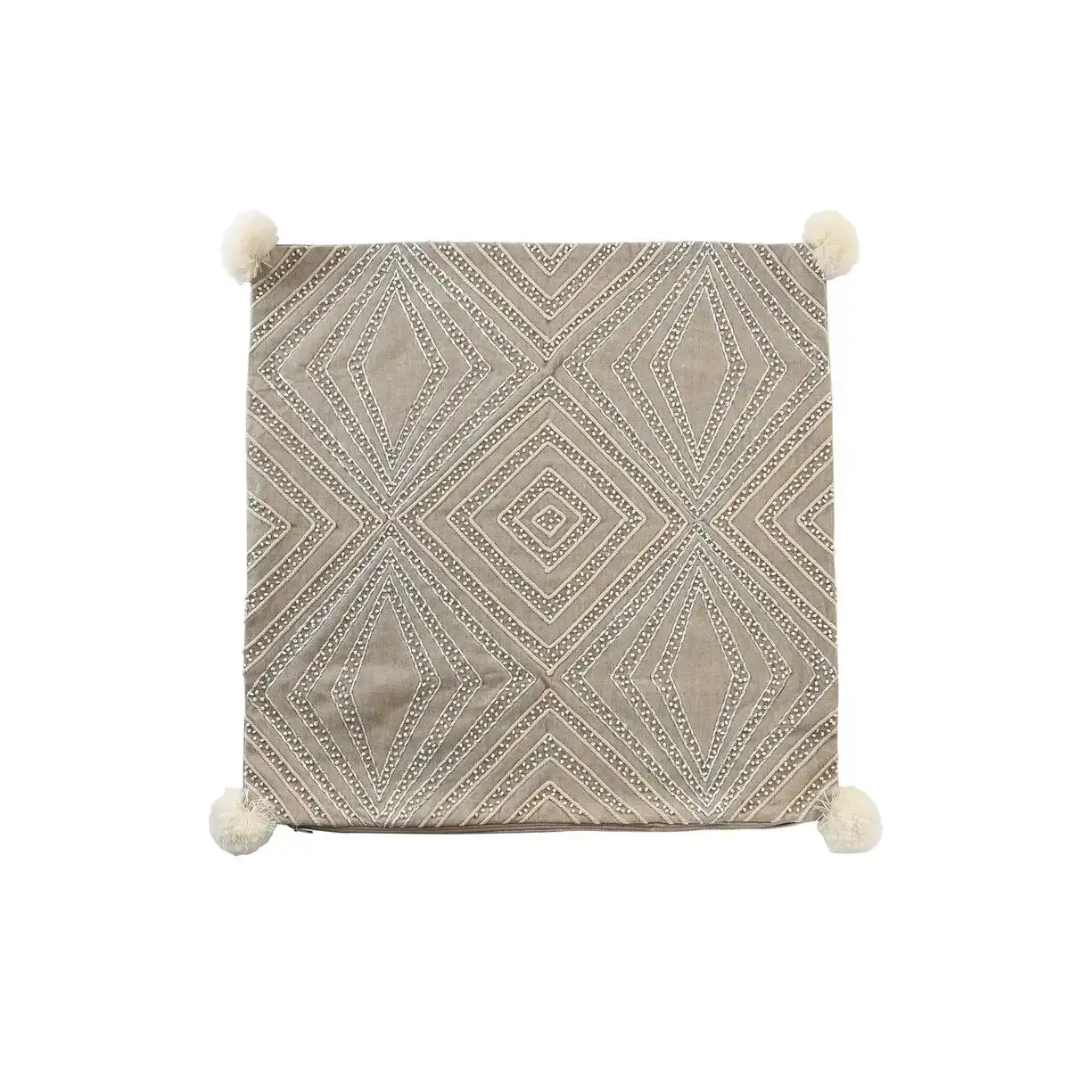 Housse de coussin dkd home decor gris 50 x 1 x 50 cm_4431. DIAYTAR COTE D'IVOIRE - Votre Destination Shopping Authentique. Explorez notre boutique en ligne et découvrez des trésors qui reflètent l'âme du Côte d'Ivoire, pour une expérience shopping unique.