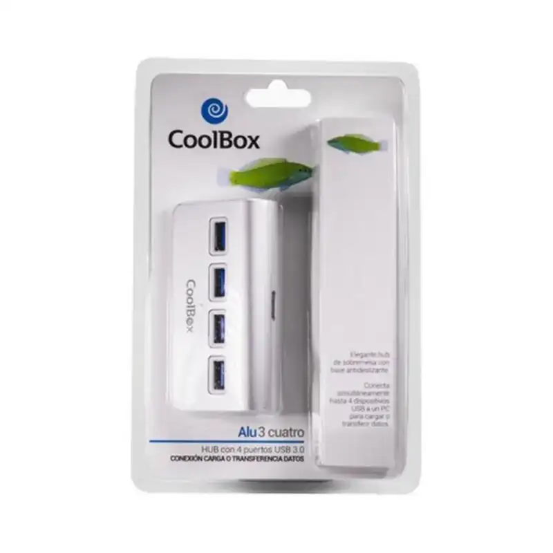 Hub usb coolbox coo hu4alu3 aluminium 4 ports_9188. DIAYTAR COTE D'IVOIRE - Votre Destination Shopping Exquise. Explorez notre boutique en ligne et découvrez des trésors qui ajoutent une touche de sophistication à votre style et à votre espace.
