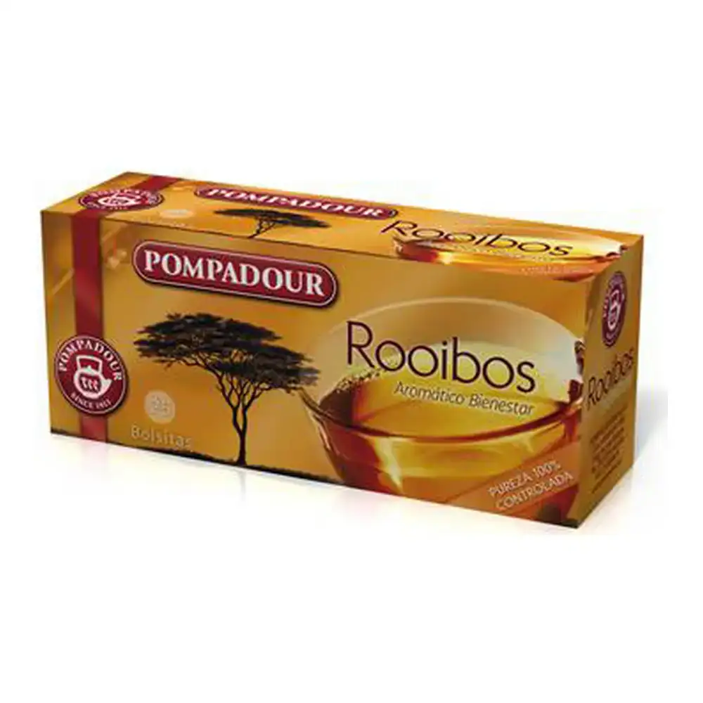 Infusion pompadour roibos 20 uds_3574. DIAYTAR COTE D'IVOIRE - L'Équilibre Parfait entre Tradition et Modernité. Explorez notre collection pour trouver des produits qui incarnent la culture et la contemporanéité du Côte d'Ivoire.