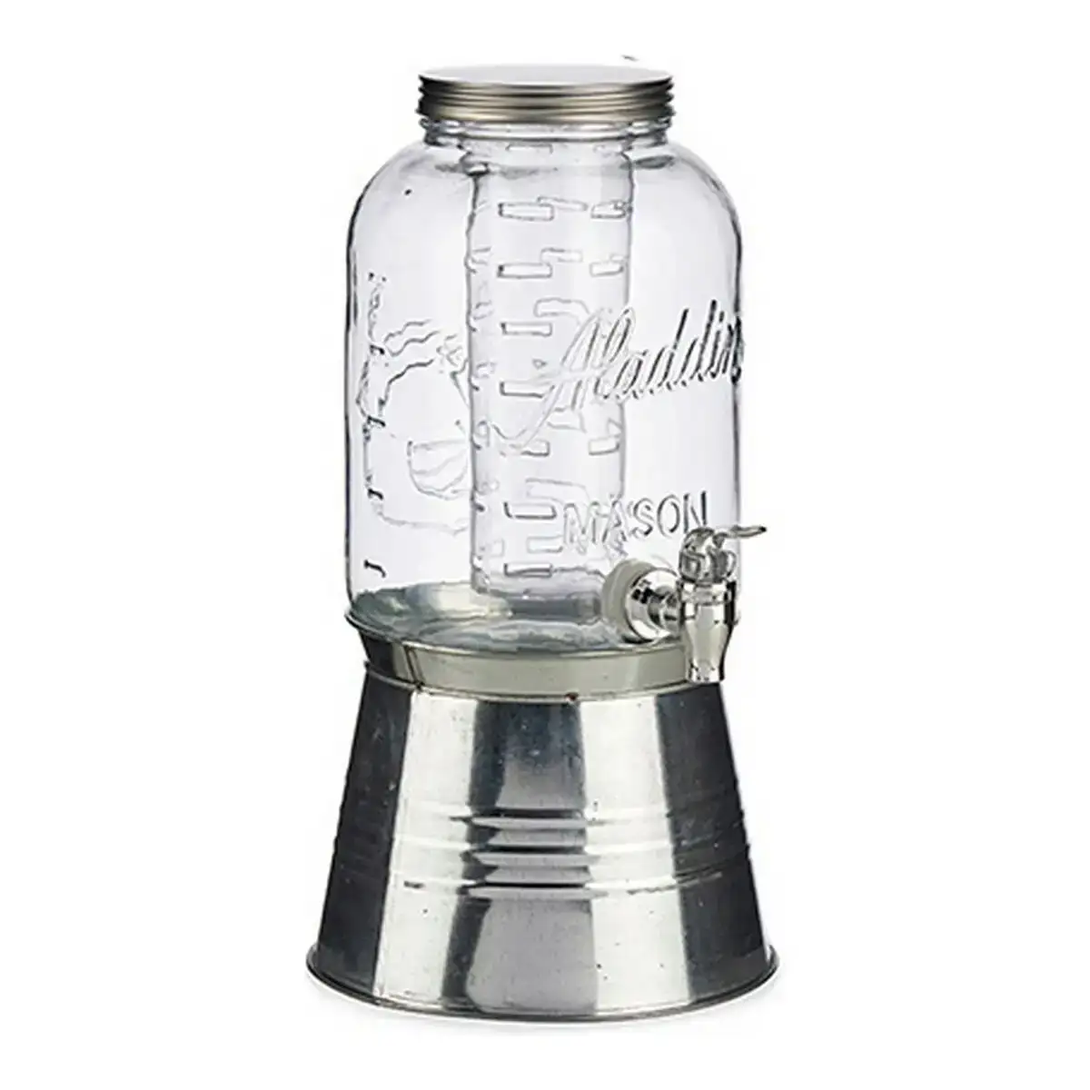 Jug transparent tap cooler crystal metal plastic 3800 ml_7950. DIAYTAR COTE D'IVOIRE - Là où Chaque Produit Évoque une Émotion. Parcourez notre catalogue et choisissez des articles qui vous touchent et qui enrichissent votre expérience.