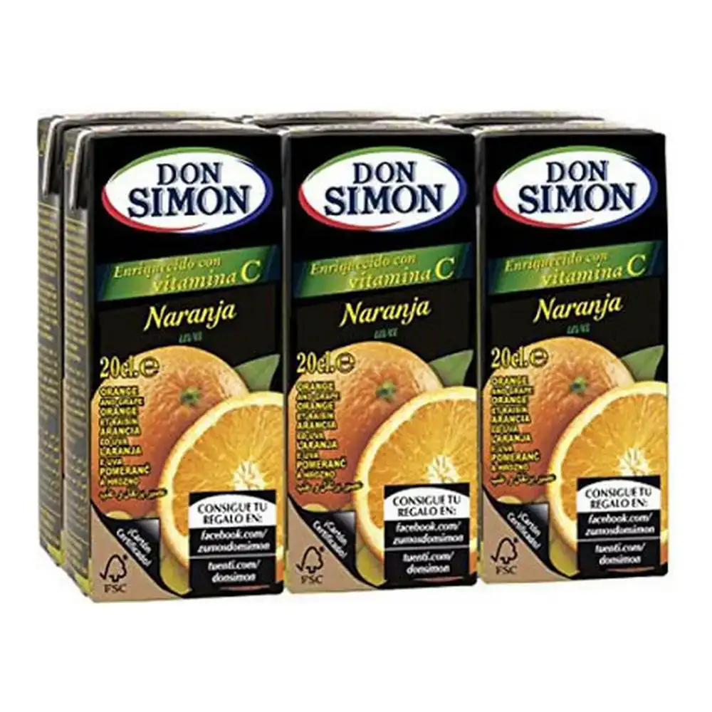 Jus don simon orange 6 x 200 ml_3108. DIAYTAR COTE D'IVOIRE - Où Chaque Produit a son Histoire. Découvrez notre gamme de produits, chacun portant en lui le récit de l'artisanat et de la passion, pour vous offrir une expérience de shopping authentique.