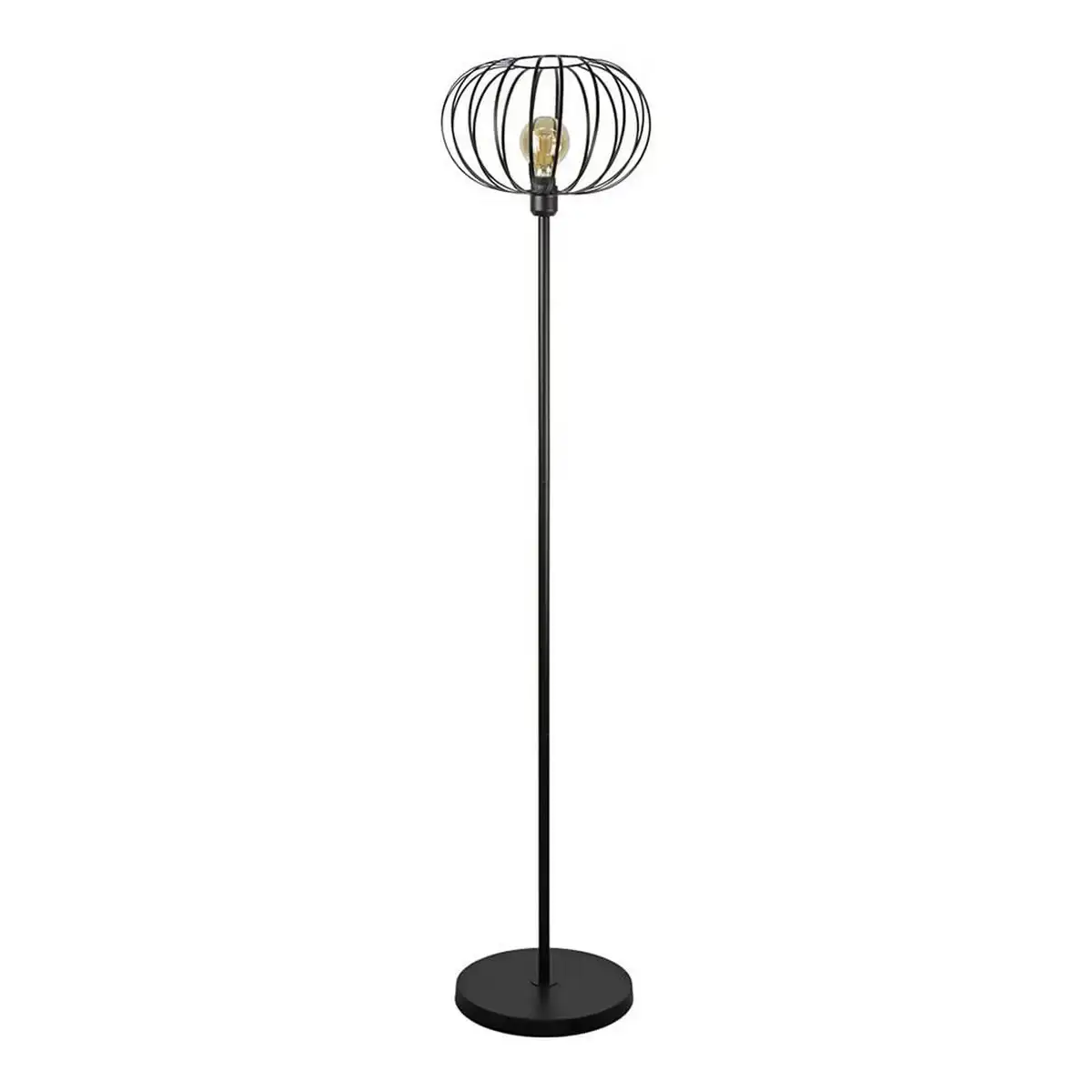 Lampadaire edm noir vintage 60 w 35 x 35 x 150 cm_4466. DIAYTAR COTE D'IVOIRE - L'Art de Vivre le Shopping Authentique. Découvrez notre boutique en ligne et trouvez des produits qui célèbrent la culture et l'héritage du Côte d'Ivoire.
