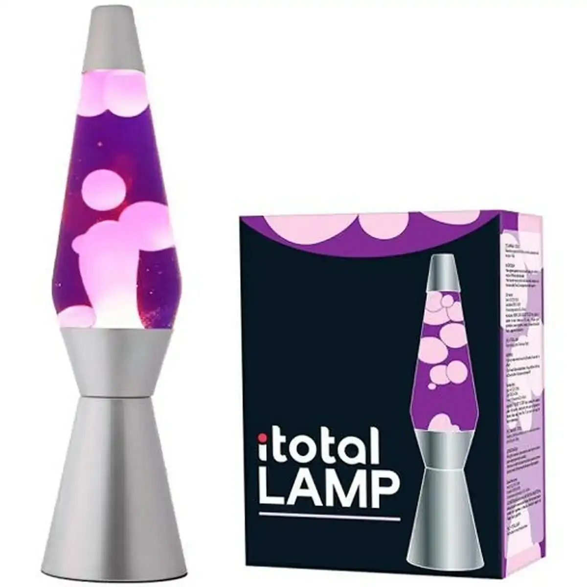 Lampe a lave itotal rose violet 36 cm_6688. DIAYTAR COTE D'IVOIRE - Où Chaque Produit est une Histoire à Raconter. Découvrez notre sélection de produits qui vous permettent de créer votre propre récit à travers vos achats.