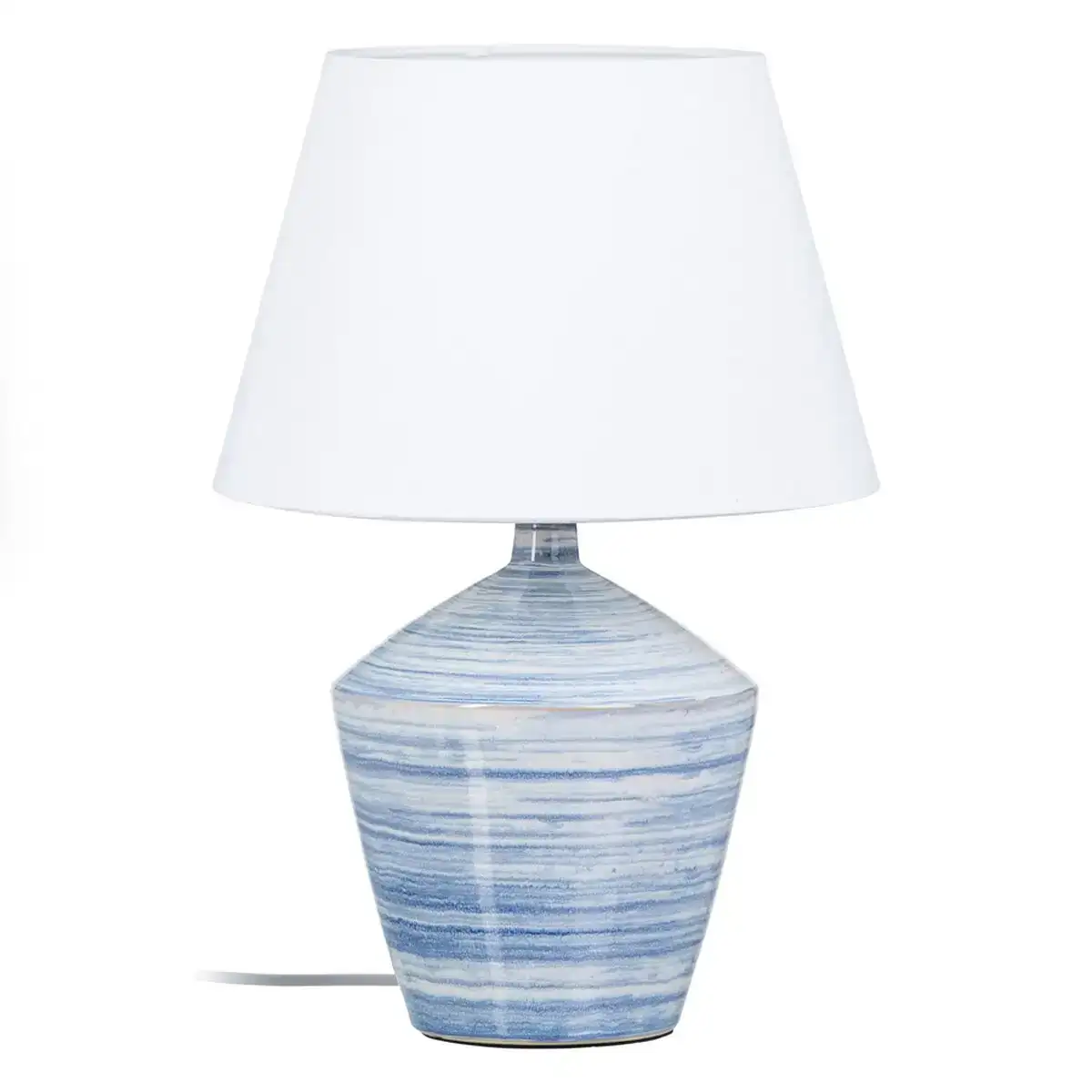 Lampe de bureau 30 5 x 30 5 x 44 5 cm ce ramique bleu blanc_6924. Bienvenue chez DIAYTAR COTE D'IVOIRE - Où le Shopping Devient un Voyage. Explorez notre plateforme pour dénicher des produits uniques, racontant l'histoire et l'âme du Côte d'Ivoire.