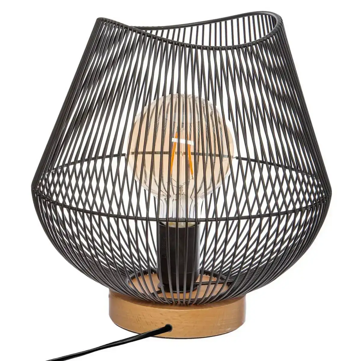 Lampe de bureau atmosphera jena me tal noir 40 w ø 28 x 26 cm_4865. DIAYTAR COTE D'IVOIRE - Où Chaque Produit est une Histoire à Raconter. Découvrez notre sélection de produits qui vous permettent de créer votre propre récit à travers vos achats.