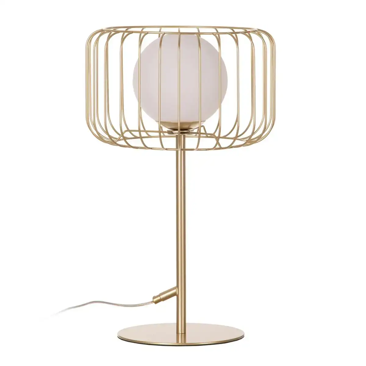 Lampe de bureau cristal me tal dore 30 x 30 x 48 cm blanc_6192. DIAYTAR COTE D'IVOIRE - Là où l'Élégance Devient un Mode de Vie. Naviguez à travers notre gamme et choisissez des produits qui apportent une touche raffinée à votre quotidien.