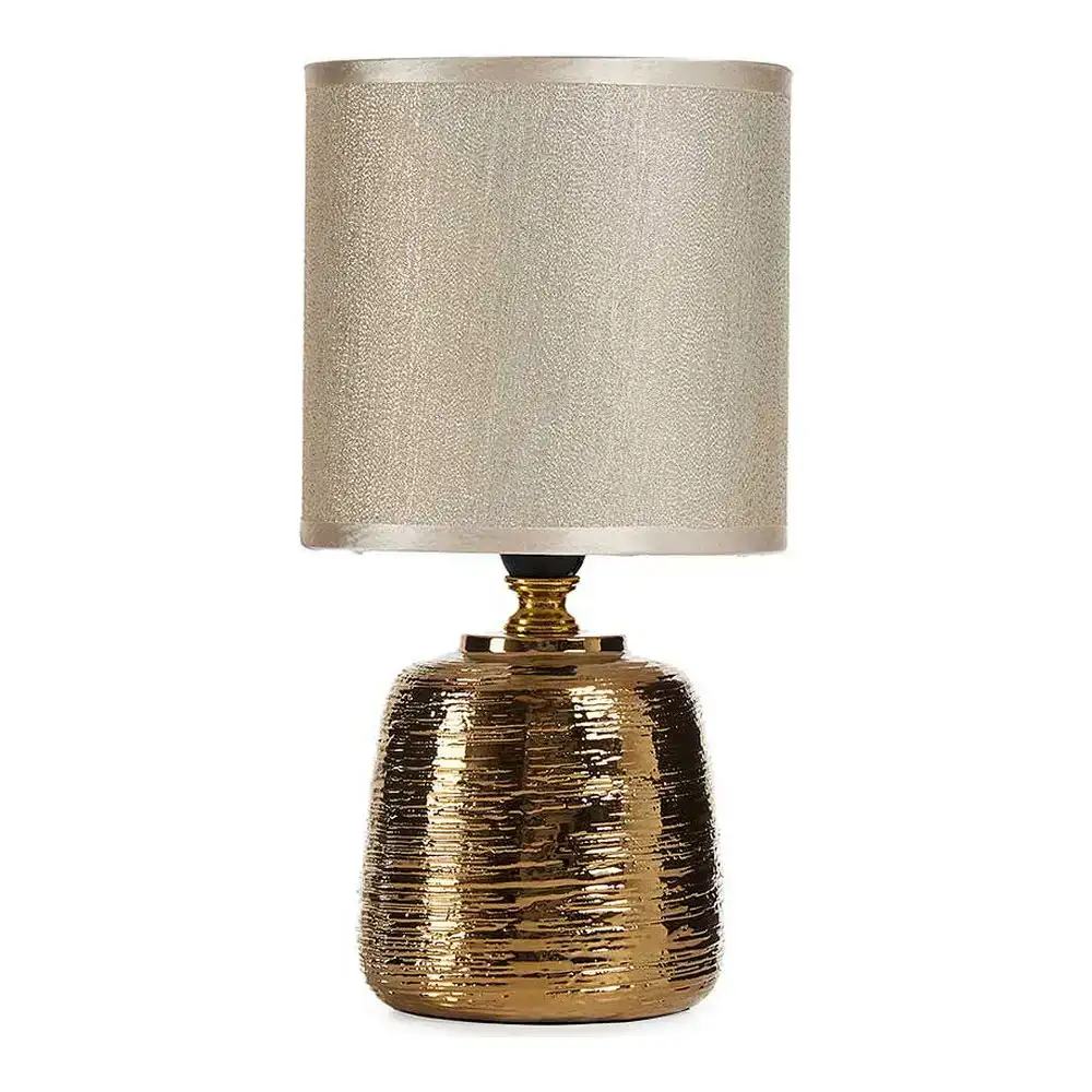 Lampe de bureau cylindrique ce ramique dore e 13 x 26 5 x 13 cm 2 pcs_6216. DIAYTAR COTE D'IVOIRE - Votre Passage vers l'Élégance Accessible. Parcourez notre boutique en ligne pour trouver des produits qui vous permettent d'allier style et économies.