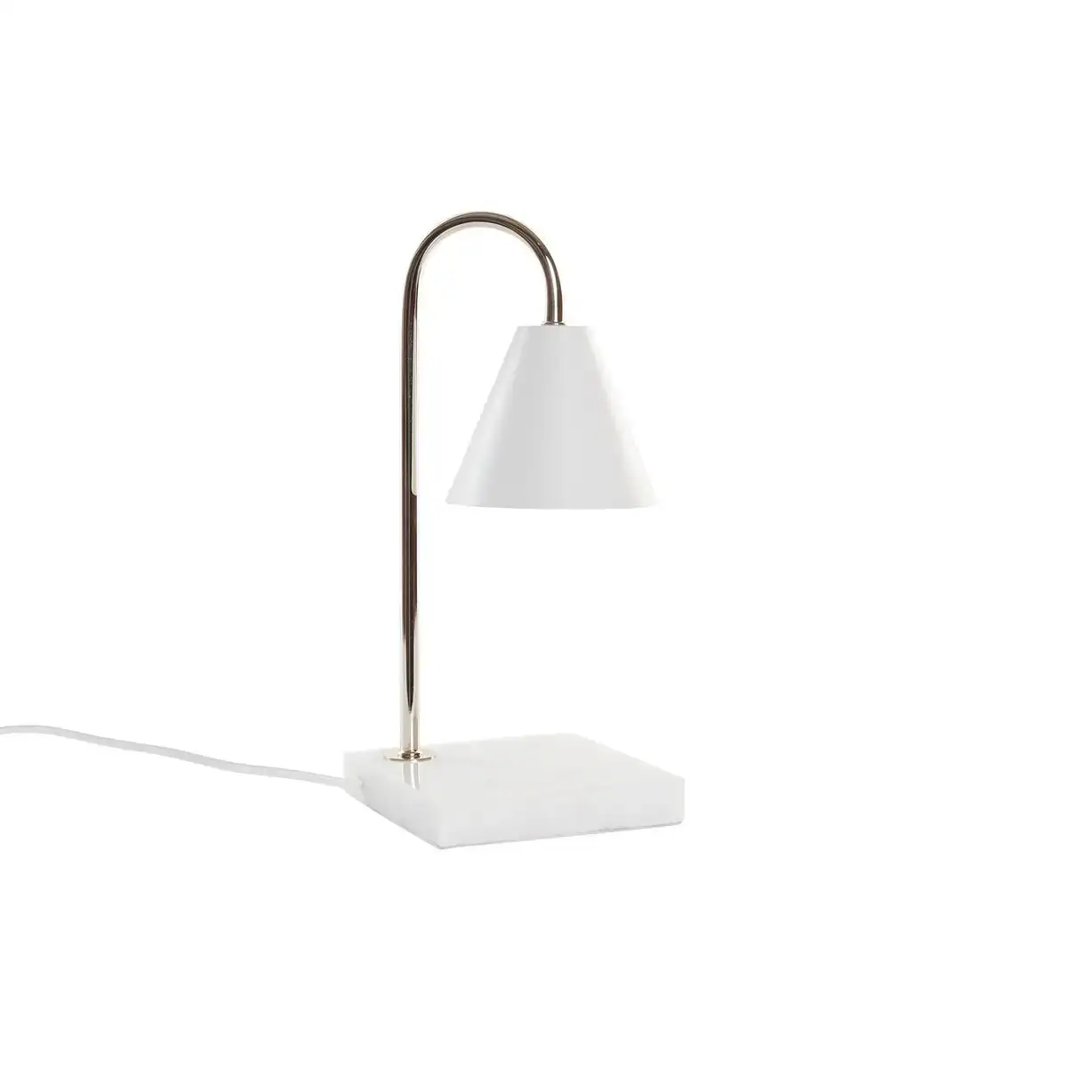 Lampe de bureau dkd home decor blanc dore 15 x 15 x 33 cm_1011. DIAYTAR COTE D'IVOIRE - Où Chaque Produit est une Promesse de Qualité. Explorez notre boutique en ligne et choisissez des produits qui répondent à vos exigences élevées.