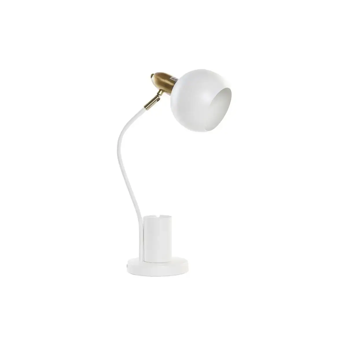 Lampe de bureau dkd home decor blanc dore 220 v 50 w 27 x 15 x 50 cm_4799. DIAYTAR COTE D'IVOIRE - Votre Destination de Shopping Authentique au Côte d'Ivoire. Plongez dans notre boutique en ligne pour découvrir des produits qui célèbrent la riche culture et l'artisanat du pays.