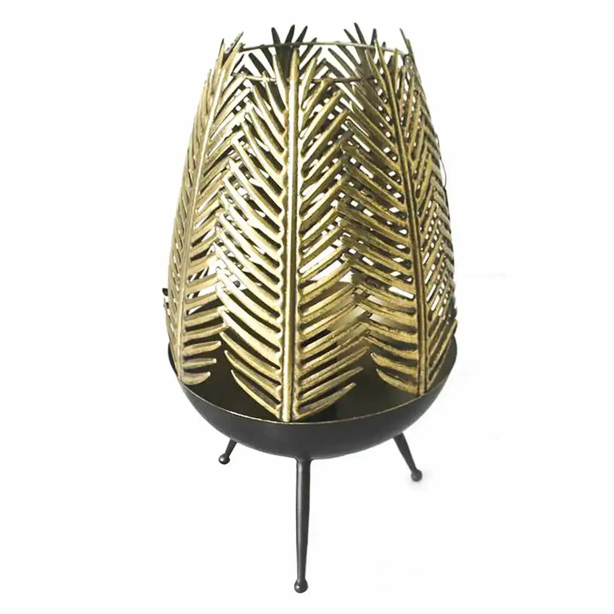 Lampe de bureau dkd home decor feuilles me tal dore 25 x 25 x 42 cm_1170. Plongez dans l'Univers de DIAYTAR COTE D'IVOIRE - Où la Qualité et la Diversité se rencontrent. Parcourez nos rayons virtuels pour trouver des produits répondant à tous les besoins, du confort de votre foyer.