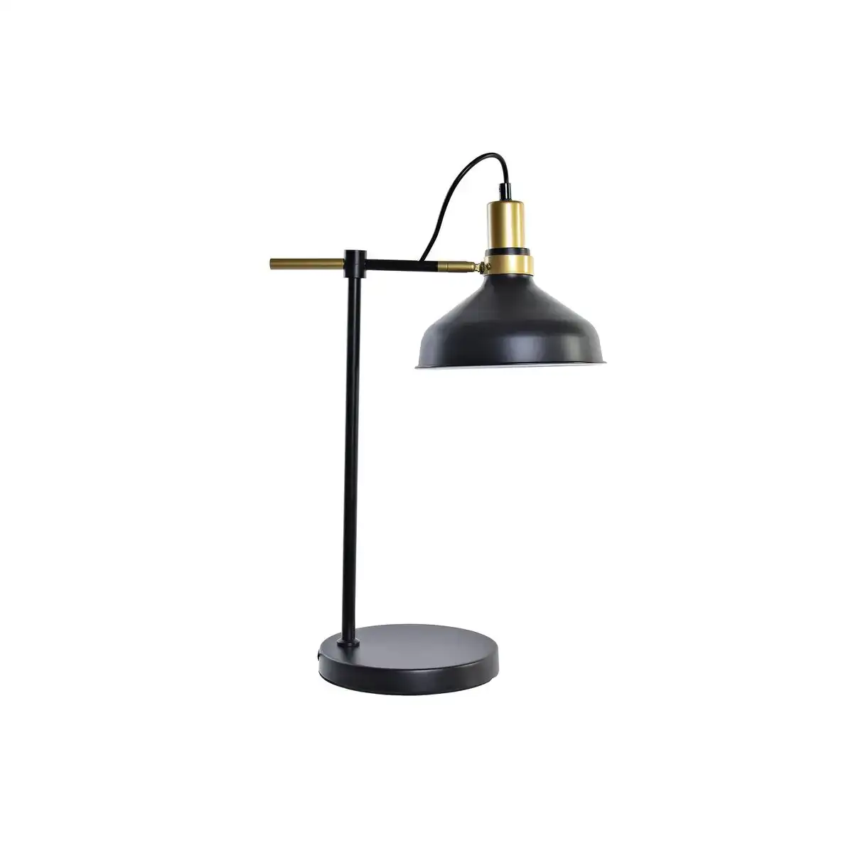 Lampe de bureau dkd home decor noir dore 220 v 50 w moderne 39 x 20 x 55 cm_4940. DIAYTAR COTE D'IVOIRE - Où Choisir est un Acte d'Amour pour le Côte d'Ivoire. Explorez notre boutique en ligne et choisissez des articles qui célèbrent la culture et l'artisanat du pays.