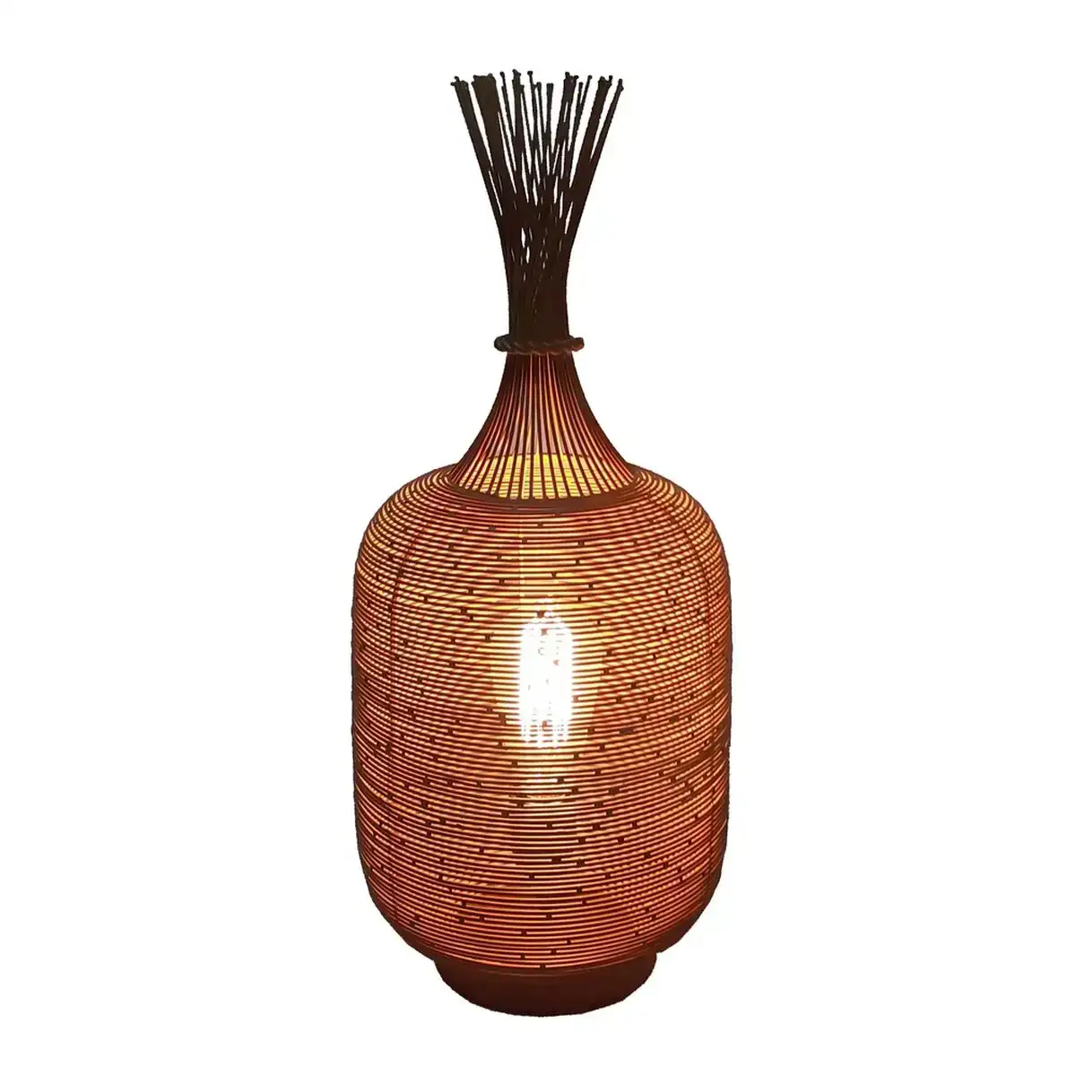 Lampe de bureau me tal dore 22 x 22 x 48 cm_9516. DIAYTAR COTE D'IVOIRE - Là où Choisir est un Acte d'Amour pour la Culture Côte d'Ivoireaise. Explorez notre gamme et choisissez des produits qui célèbrent la richesse de notre patrimoine.