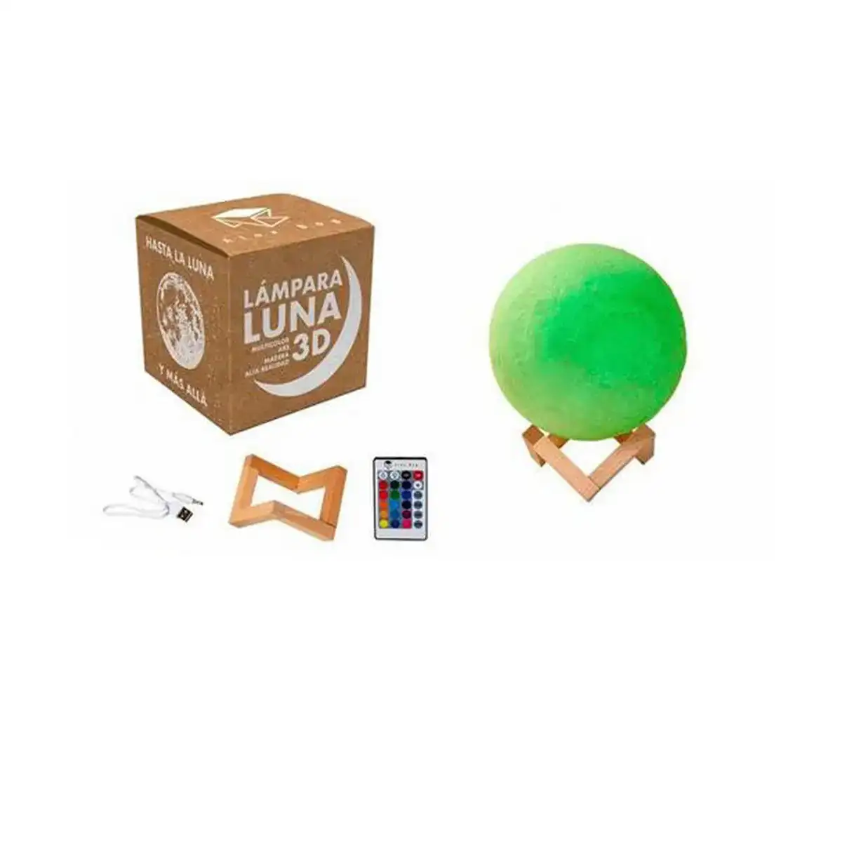 Lampe de bureau roymart multicolore 3d lune ø 15 cm_7335. DIAYTAR COTE D'IVOIRE - L'Art de Trouver ce que Vous Aimez. Plongez dans notre assortiment varié et choisissez parmi des produits qui reflètent votre style et répondent à vos besoins.
