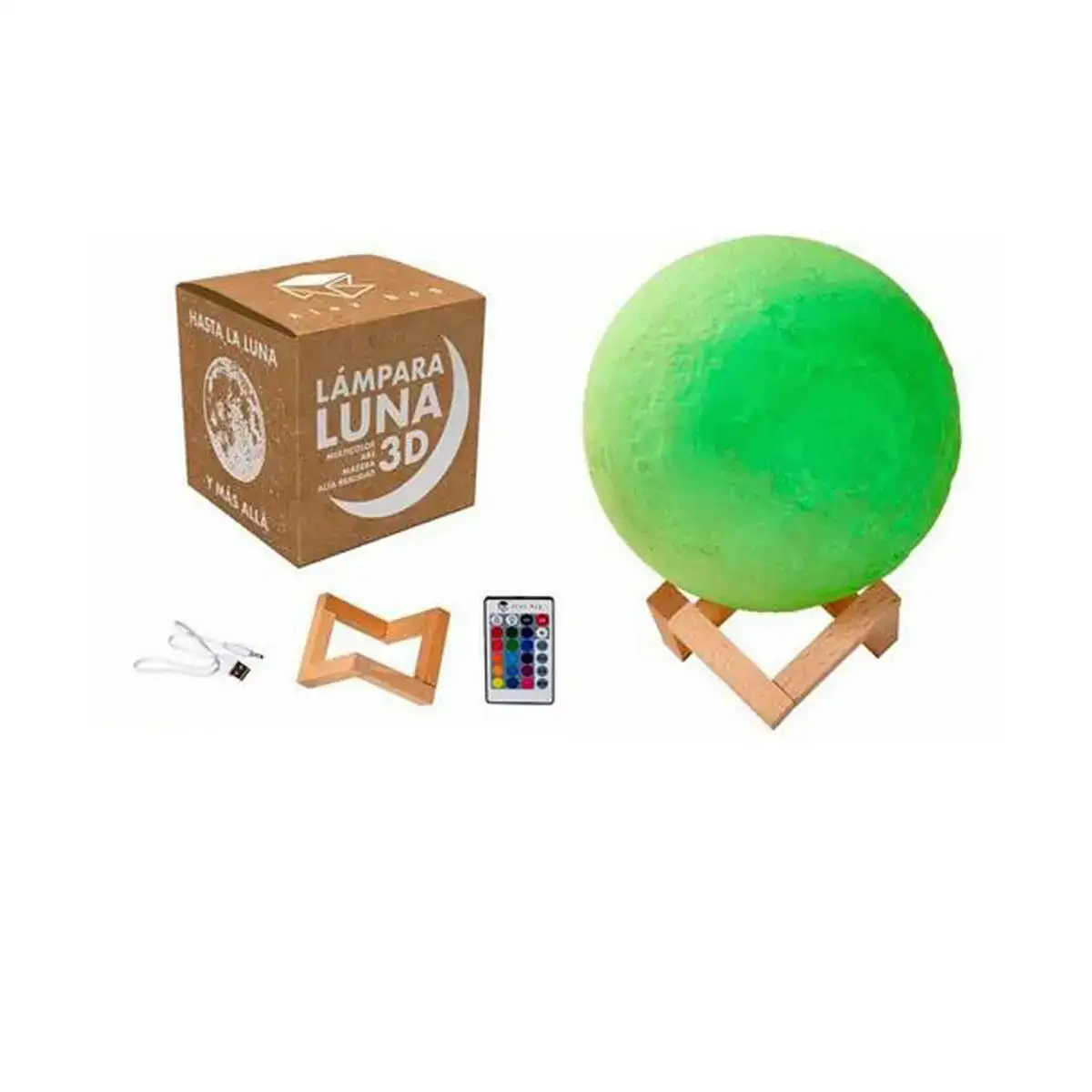 Lampe de bureau roymart multicolore 3d lune ø 22 cm_7559. DIAYTAR COTE D'IVOIRE - Là où la Beauté Rencontre la Fonctionnalité. Parcourez notre sélection pour trouver des produits qui allient esthétique et praticité, pour un quotidien sublimé.