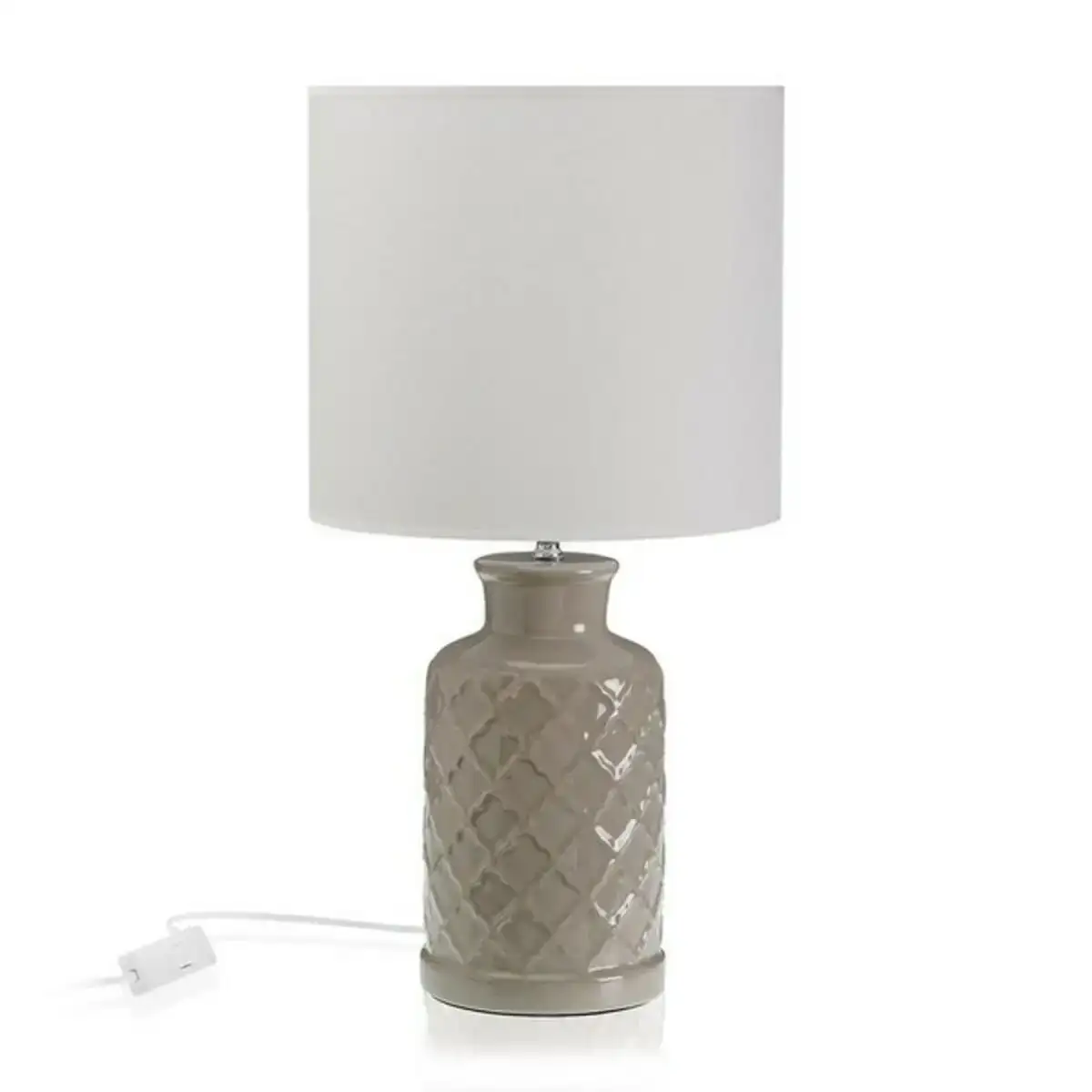 Lampe de bureau versa ce ramique textile 25 x 50 x 25 cm_8689. DIAYTAR COTE D'IVOIRE - Un Monde de Possibilités à Portée de Clic. Parcourez notre site web pour découvrir des sélections infinies, de l'épicerie aux bijoux, et vivez une expérience d'achat sans pareil.
