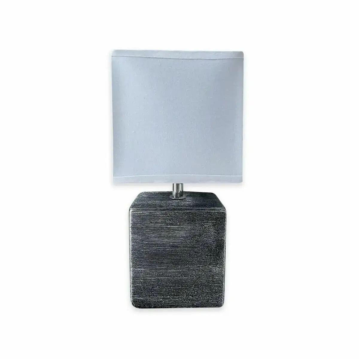 Lampe de bureau versa cubo ce ramique textile ø 13 x 32 cm_7086. DIAYTAR COTE D'IVOIRE - Votre Source de Découvertes Shopping. Naviguez à travers nos catégories et découvrez des articles qui vous surprendront et vous séduiront.