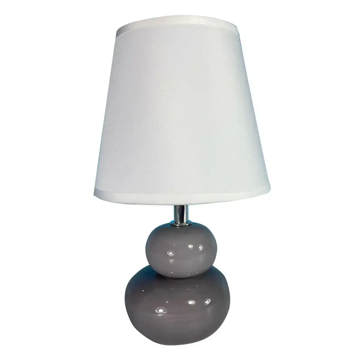 Lampe de bureau versa gris ce ramique textile 15 x 22 5 x 9 5 cm_4341. Entrez dans le Monde de DIAYTAR COTE D'IVOIRE - Où la Satisfaction est la Priorité. Explorez notre sélection pensée pour vous offrir une expérience de shopping qui va au-delà de vos attentes.